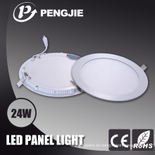 Accesorio de iluminación blanco redondo del panel de 24W LED para interior
